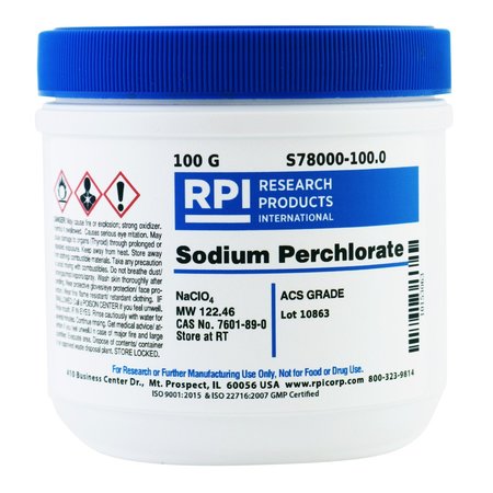 RPI Sodium Perchlorate, ACS Grade, 100 G S78000-100.0